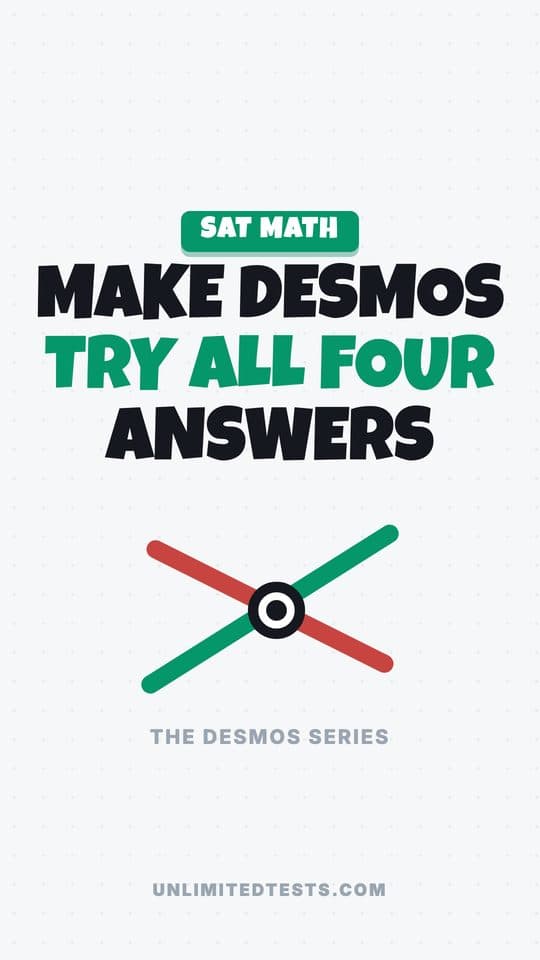 Episode 2: Make Desmos try all four answers for you